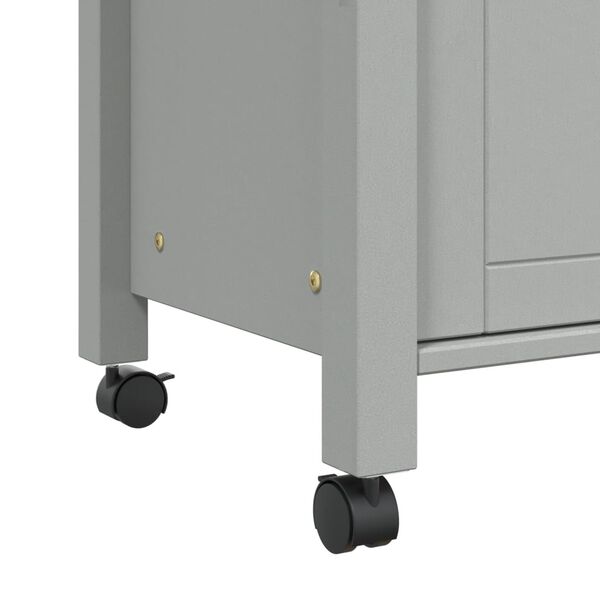 vidaXL Kitchen Trolley MONZA 60x40x90 cm Solid Wood Pine