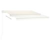 vidaXL Freestanding Automatic Awning 300x250 cm Cream