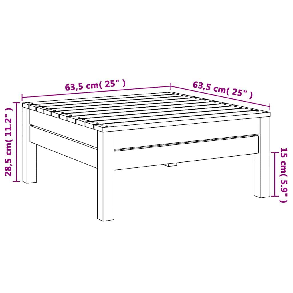 vidaXL Garden Footstool Solid Pinewood