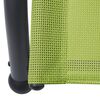 vidaXL Double Sun Lounger with Canopy Textilene Green