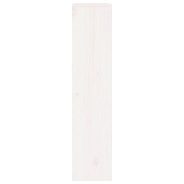 vidaXL Radiator Cover White 153x19x84 cm Solid Wood Pine