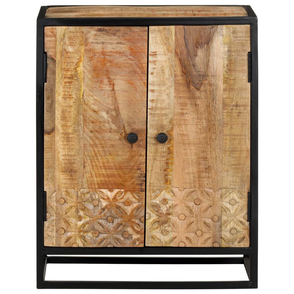 vidaXL Hand Carved Sideboard 60x35x75 cm Solid Mango Wood