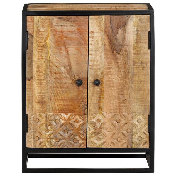 vidaXL Hand Carved Sideboard 60x35x75 cm Solid Mango Wood