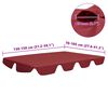 vidaXL Replacement Canopy for Garden Swing Wine Red 150/130x105/70 cm