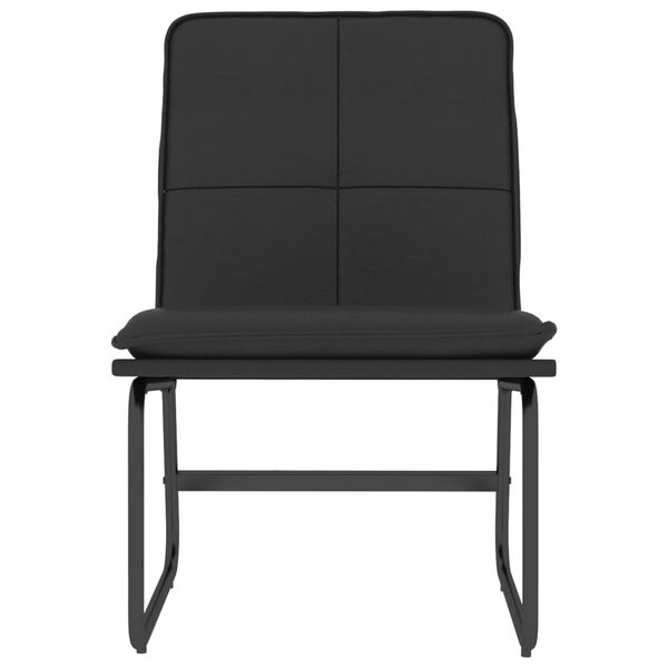 vidaXL Lounge Chair Black 54x75x76 cm Faux Leather