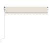 vidaXL Automatic Retractable Awning 300x250 cm Cream