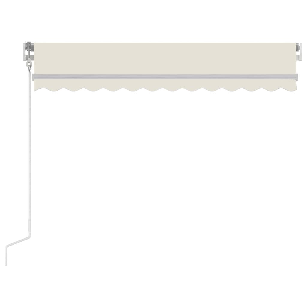 vidaXL Automatic Retractable Awning 300x250 cm Cream