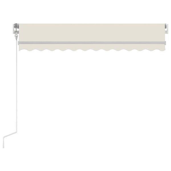 vidaXL Automatic Retractable Awning 300x250 cm Cream