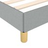 vidaXL Bed Frame without Mattress Light Grey Twin XL Fabric