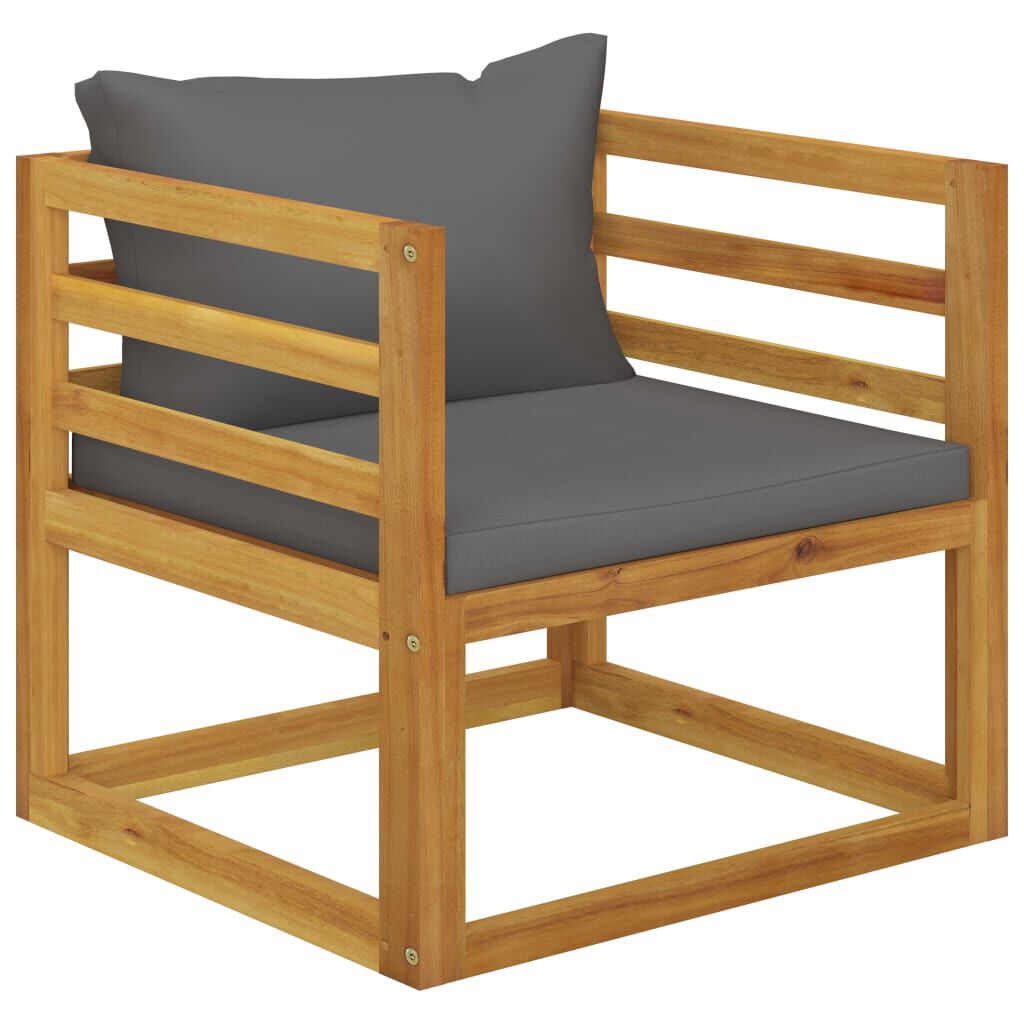 vidaXL 8 Piece Garden Lounge Set with Cushion Solid Acacia Wood