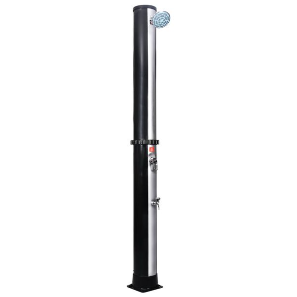 vidaXL Outdoor Solar Shower with Shower Head and Faucet 40 L