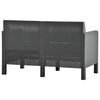 vidaXL 2 Piece Garden Lounge Set with Cushions PP Rattan Anthracite