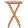 vidaXL Folding Garden Table 60x75 cm Solid Acacia Wood
