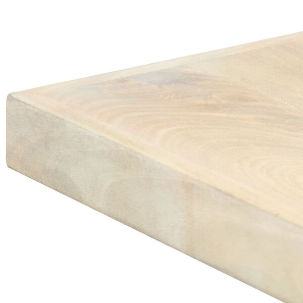 vidaXL Dining Table White 160x80x75 cm Solid Mango Wood