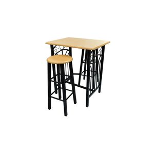 vidaXL Breakfast/Dinner Table Dining Set MDF with Black