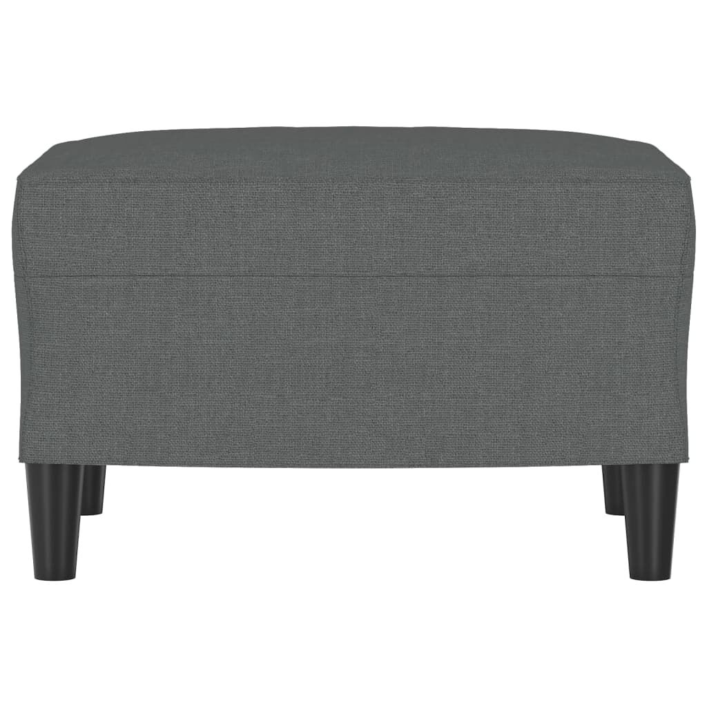 vidaXL Footstool Dark Grey 60x50x41 cm Fabric