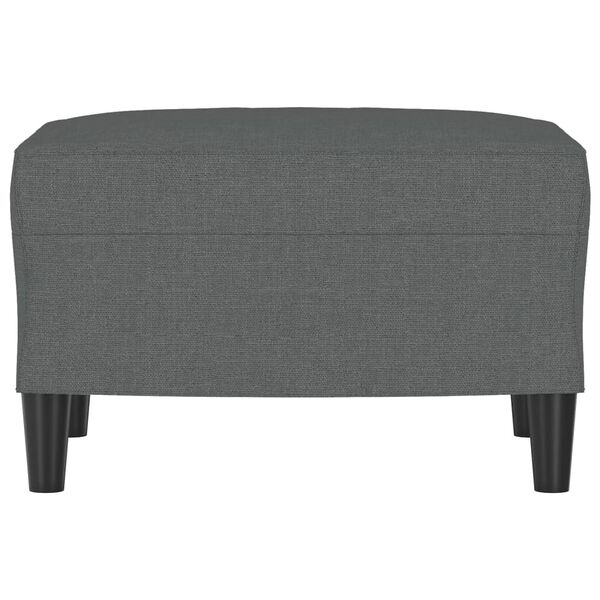 vidaXL Footstool Dark Grey 60x50x41 cm Fabric