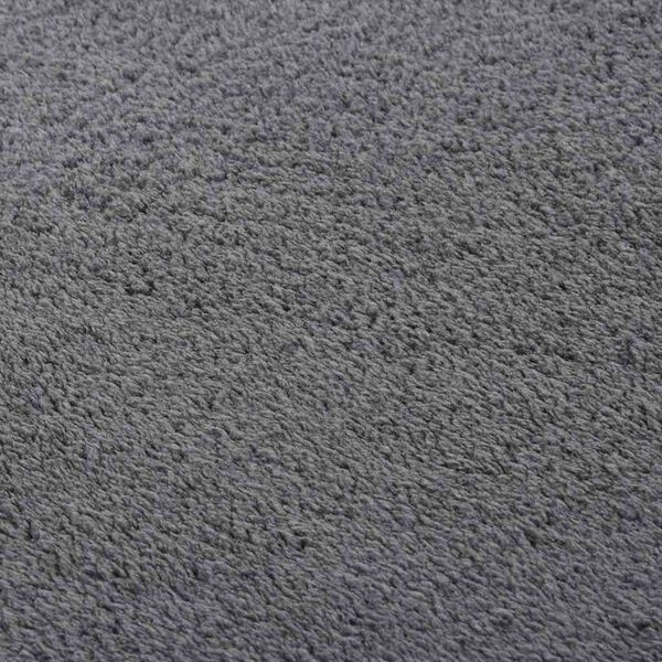 vidaXL Washable Rug Soft Shaggy Anthracite 160x230 cm Anti Slip