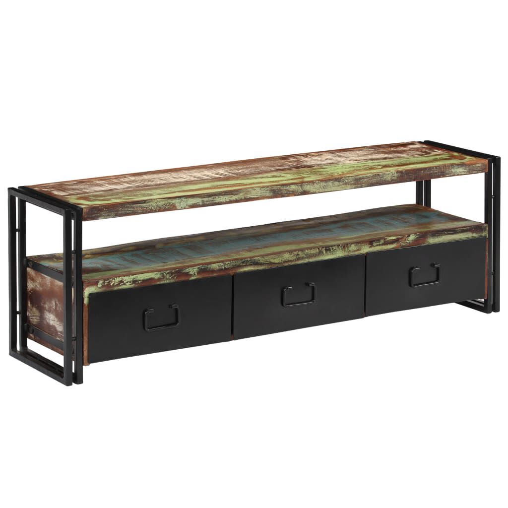vidaXL TV Cabinet Solid Reclaimed Wood 120x30x40 cm