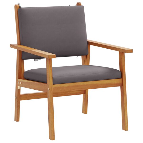 vidaXL 4 Piece Garden Sofa Set with Cushions Solid Wood Acacia