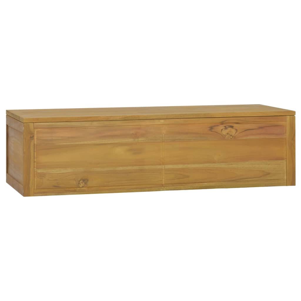 vidaXL Wall-mounted Bathroom Cabinet 110x45x30 cm Solid Wood Teak
