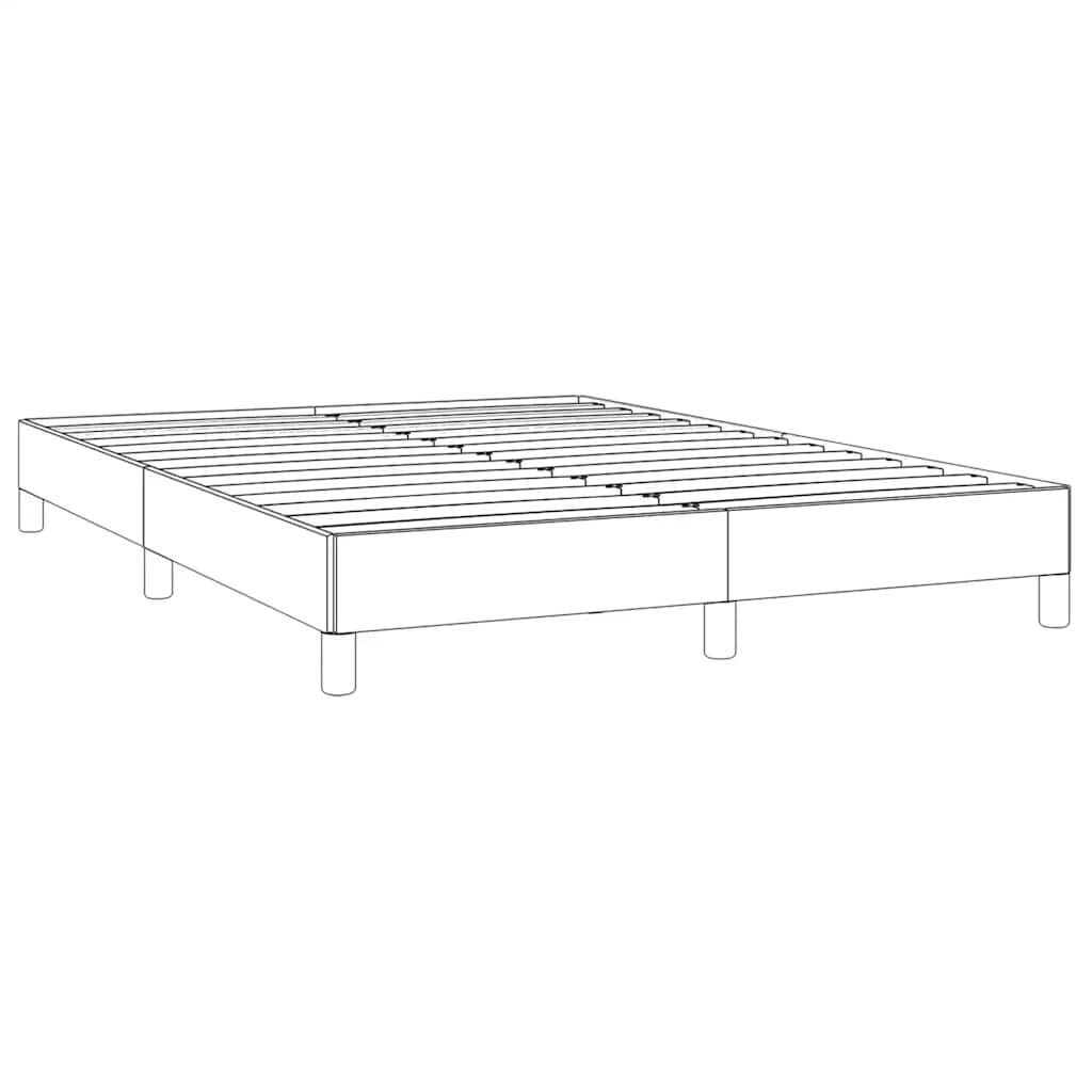 vidaXL Bed Frame without Mattress Dark Grey 137x190 cm Full Fabric