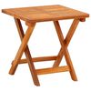 vidaXL Garden Sun Lounger with Table and Cushion Solid Acacia Wood