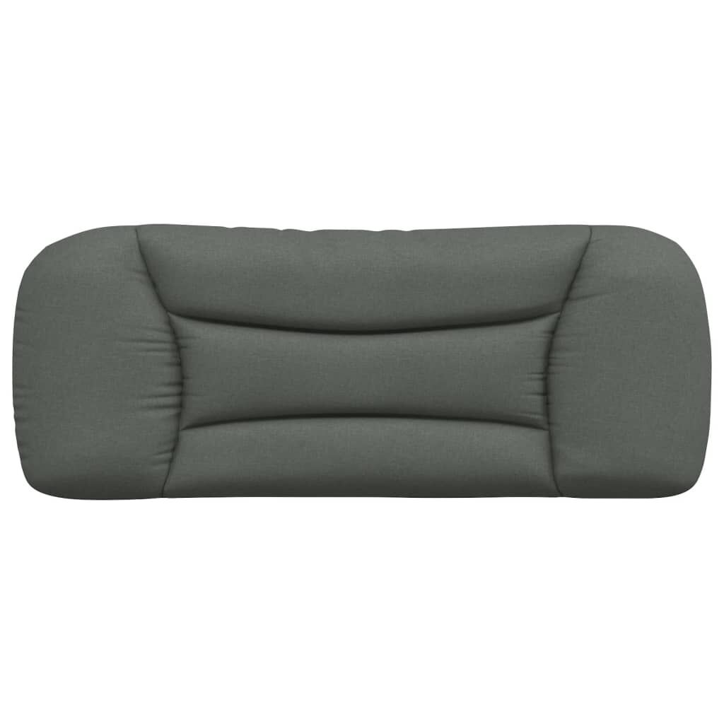 vidaXL Headboard Cushion "Hvar" Dark Grey 100 cm Fabric