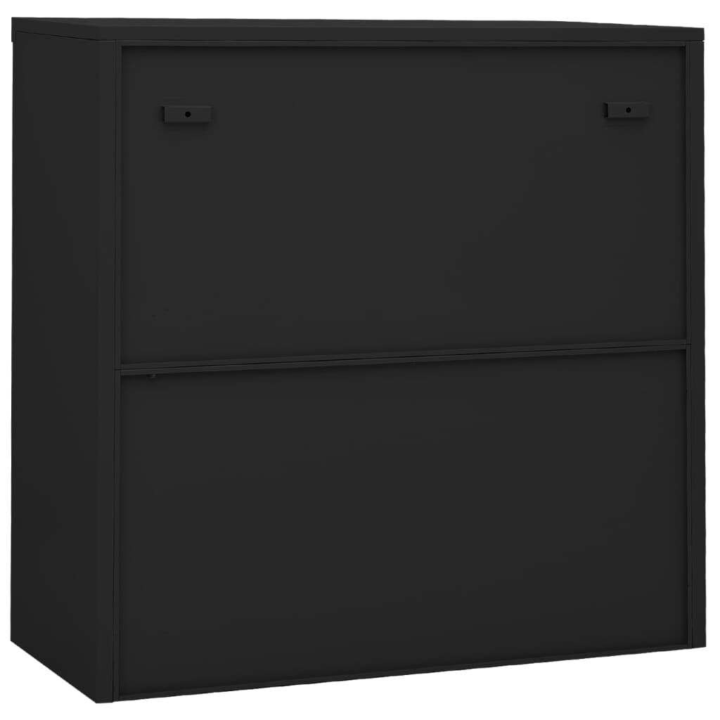 vidaXL Sliding Door Cabinet with Planter Box Anthracite Steel