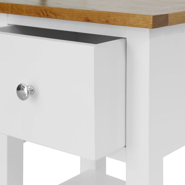 vidaXL Nightstands 2 pcs 36x30x47 cm Solid Oak Wood