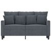 vidaXL 2-Seater Sofa Dark Grey 120 cm Velvet