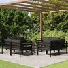 vidaXL 9 Piece Garden Lounge Set with Cushions Aluminium Anthracite