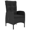 vidaXL 7 Piece Garden Dining Set Black