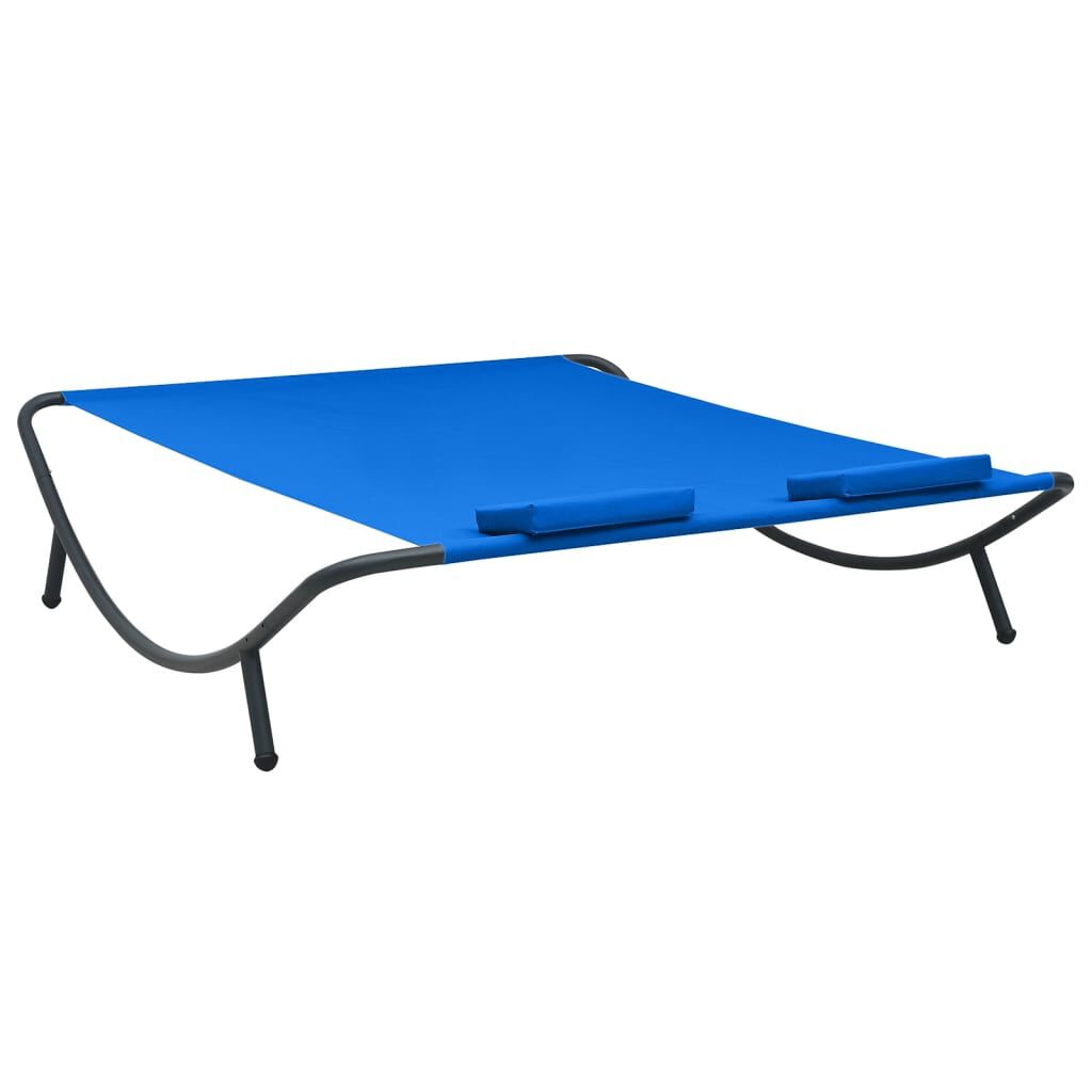 vidaXL Outdoor Lounge Bed Fabric Blue