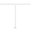 vidaXL Awning Post Set White 300x245 cm Iron