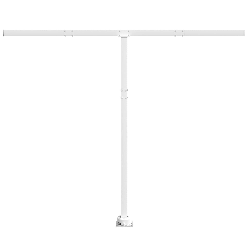 vidaXL Awning Post Set White 300x245 cm Iron