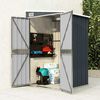 vidaXL Wall-mounted Garden Shed Anthracite 118x100x178 cm Steel
