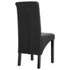 vidaXL Dining Chairs 2 pcs Dark Gray Fabric
