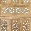 vidaXL Hand carved 5-Panel Room Divider 200x165 cm Solid Mango Wood