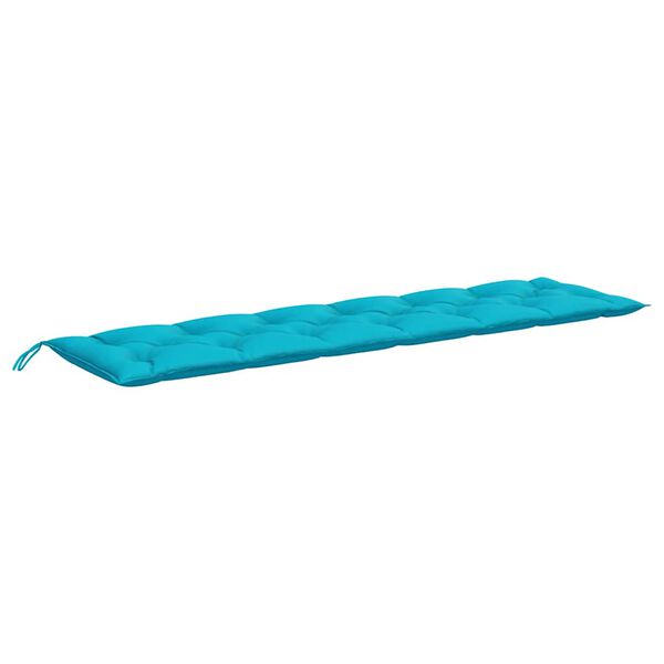 vidaXL Garden Bench Cushions 2pcs Turquoise 200x50x7cm Fabric
