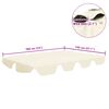 vidaXL Replacement Canopy for Garden Swing Cream 188/168x145/110 cm
