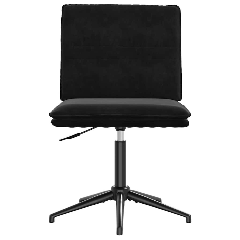 vidaXL Dining Chairs 2 pcs Black Velvet