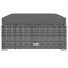 vidaXL 11 Piece Garden Lounge Set with Cushions Poly Rattan Grey