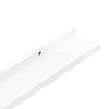 vidaXL Wall Shelves 2 pcs High Gloss White 100x9x3 cm