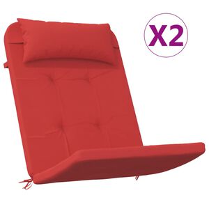 vidaXL Adirondack Chair Cushions 2 pcs Red Oxford Fabric