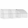 vidaXL Chicken Cage Silver 600 x 200 x 198.5 cm Galvanised steel