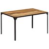 vidaXL Dining Table 140x80x76 cm Solid Mango Wood