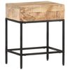 vidaXL Side Table 40x30x50 cm Solid Rough Mango Wood
