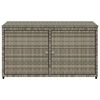vidaXL Garden Storage Cabinet Grey 110x55x60.5 cm Poly Rattan
