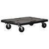vidaXL Transport Trolleys 5 pcs Black 58x38x12 cm Polypropylene